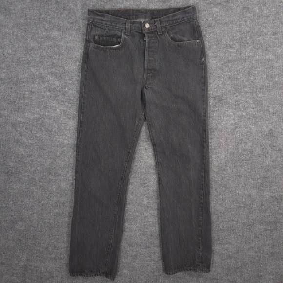 Vintage 80s Levis 501 Jeans Mens *30X30 Black XX Straight Button Fly Made In USA - Picture 1 of 16